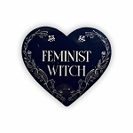 Feminist Witch Heart  Sticker (Peel N' Stick)